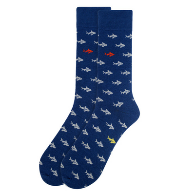 Men's Shark Socks-Socks-Selini NY-Stella Violet Boutique in Arvada, Colorado