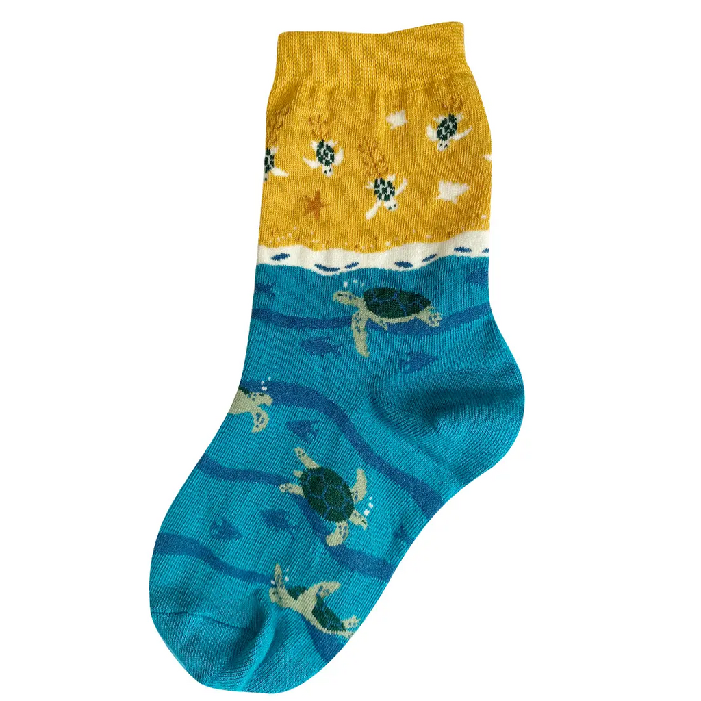 Children's Sea Turtles Socks Stella Violet