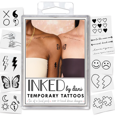 Two of a Kind Temporary Tattoo Pack-INKED by Dani-Stella Violet Boutique in Arvada, Colorado