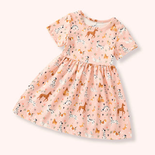 Playful Paws Twirl Dress-Baby & Toddler Outfits-Pete & Lucy-Stella Violet Boutique in Arvada, Colorado