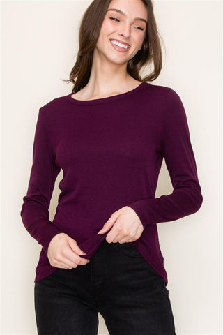 Baby Ribbed Basic Tee-Shirts & Tops-Staccato-Stella Violet Boutique in Arvada, Colorado