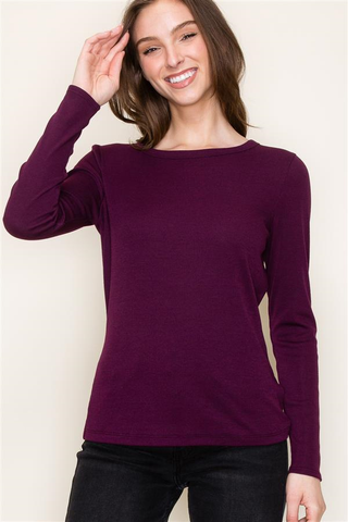 Baby Ribbed Basic Tee-Shirts & Tops-Staccato-Stella Violet Boutique in Arvada, Colorado