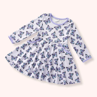 Violet Wings Dress-Baby & Toddler Outfits-Pete & Lucy-Stella Violet Boutique in Arvada, Colorado