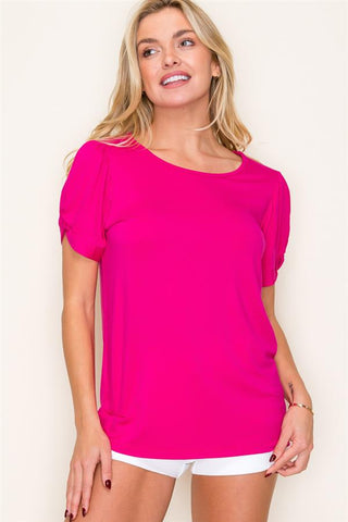 Solid Jersey Tee-Shirts & Tops-Staccato-Stella Violet Boutique in Arvada, Colorado