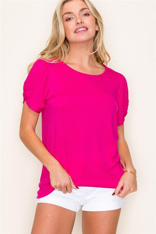 Solid Jersey Tee-Shirts & Tops-Staccato-Stella Violet Boutique in Arvada, Colorado