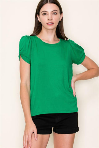 Solid Jersey Tee-Shirts & Tops-Staccato-Stella Violet Boutique in Arvada, Colorado