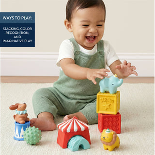 *NEW* Itzy Blocks™ - Circus-Sensory Toy-Itzy Ritzy-Stella Violet Boutique in Arvada, Colorado