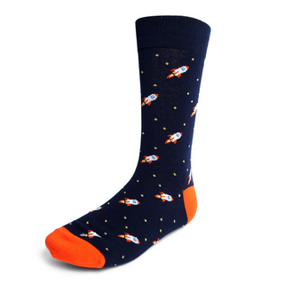 Men's Spaceship Socks-Socks-Selini NY-Stella Violet Boutique in Arvada, Colorado