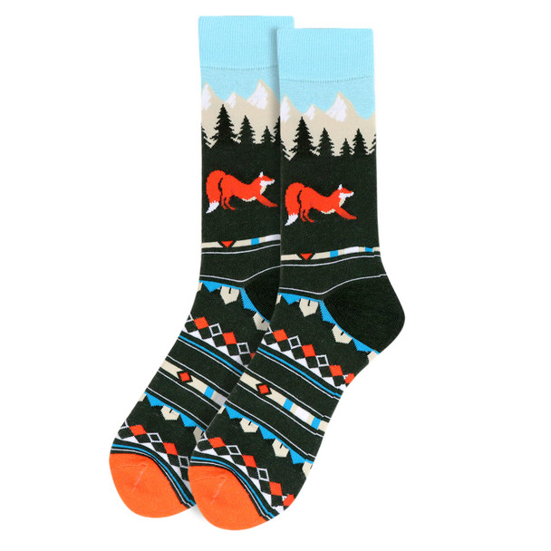 Men's Fox Socks-Socks-Selini NY-Stella Violet Boutique in Arvada, Colorado
