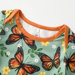 Monarch Meadow Infant Romper-Dress-Pete & Lucy-Stella Violet Boutique in Arvada, Colorado