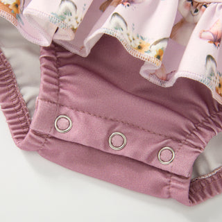 Foxglove Infant Girls Romper-Baby & Toddler Outfits-Pete & Lucy-Stella Violet Boutique in Arvada, Colorado