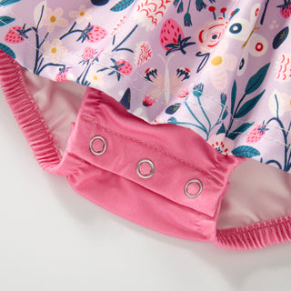 Blueberry Bloom Skirted Romper-Baby & Toddler Outfits-Rylee Faith Designs-Stella Violet Boutique in Arvada, Colorado