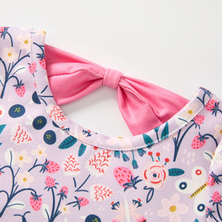 Blueberry Bloom Skirted Romper-Baby & Toddler Outfits-Rylee Faith Designs-Stella Violet Boutique in Arvada, Colorado