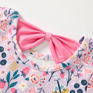 Blueberry Bloom Twirl Dress-Baby & Toddler Outfits-Rylee Faith Designs-Stella Violet Boutique in Arvada, Colorado