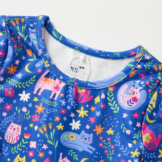 Meow Magic Twirl Dress-Baby & Toddler Outfits-Pete & Lucy-Stella Violet Boutique in Arvada, Colorado