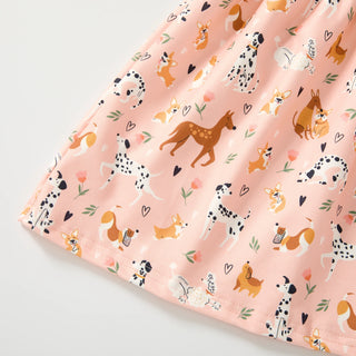 Playful Paws Twirl Dress-Baby & Toddler Outfits-Pete & Lucy-Stella Violet Boutique in Arvada, Colorado