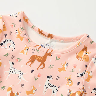 Playful Paws Twirl Dress-Baby & Toddler Outfits-Pete & Lucy-Stella Violet Boutique in Arvada, Colorado