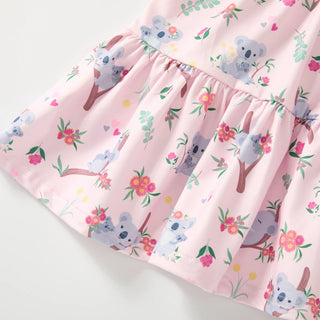 Koala Cuddles Twirl Dress-Baby & Toddler Outfits-Pete & Lucy-Stella Violet Boutique in Arvada, Colorado