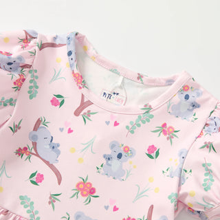 Koala Cuddles Twirl Dress-Baby & Toddler Outfits-Pete & Lucy-Stella Violet Boutique in Arvada, Colorado