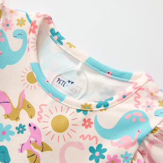 Jurassic Dreams Dress-Baby & Toddler Outfits-Pete & Lucy-Stella Violet Boutique in Arvada, Colorado