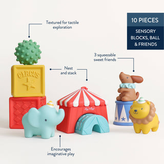 *NEW* Itzy Blocks™ - Circus-Sensory Toy-Itzy Ritzy-Stella Violet Boutique in Arvada, Colorado