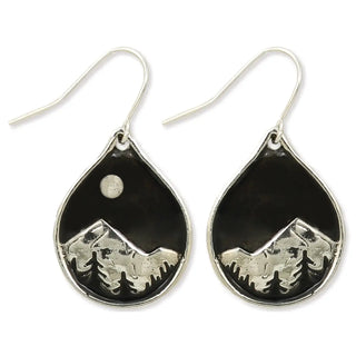 Pinetop Panorama Enamel Mountains Earrings-Earrings-Zad-Stella Violet Boutique in Arvada, Colorado