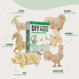 3D Wooden Puzzle Set-Wooden Puzzle-Hands Craft-Stella Violet Boutique in Arvada, Colorado