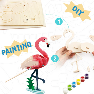 3D Wooden Puzzle Paint Kit-Wooden Puzzle-Hands Craft-Stella Violet Boutique in Arvada, Colorado