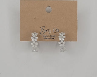 Petite Flower Hoop Earrings-Earrings-Betty Oh-Stella Violet Boutique in Arvada, Colorado