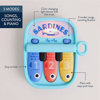 Bitzy Tunes™ Sardines - Light-up Interactive Piano Toy-Toys-Itzy Ritzy-Stella Violet Boutique in Arvada, Colorado