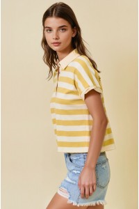 Sunshine Stripe Swing Top-Shirts & Tops-Doe & Rae-Stella Violet Boutique in Arvada, Colorado