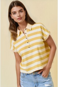 Sunshine Stripe Swing Top-Shirts & Tops-Doe & Rae-Stella Violet Boutique in Arvada, Colorado