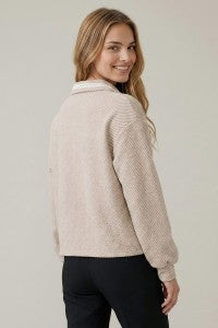 Cozy-Chic Blanket Stitch Cashmere Blend Polo ✨-Top-Doe & Rae-Stella Violet Boutique in Arvada, Colorado