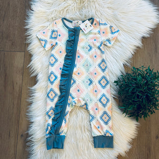 Southwest Daydreams Infant Romper-Dress-Wellington Design Co - TwoCan-Stella Violet Boutique in Arvada, Colorado