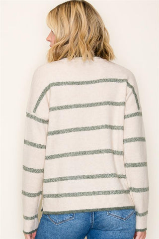 Driftwood Stripe Sweater-Shirts & Tops-Staccato-Stella Violet Boutique in Arvada, Colorado