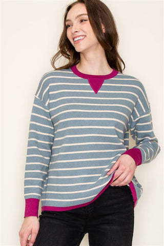 Oversized Pullover Sweater-Shirts & Tops-Staccato-Stella Violet Boutique in Arvada, Colorado