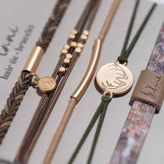 Adapt Camouflage with Antler Charm Hair Tie Bracelets-Jewelry-k'lani-Stella Violet Boutique in Arvada, Colorado