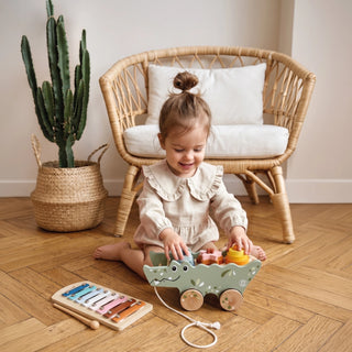 Croco Xylo & Activity Pull Along-Toys-Speedy Monkey-Stella Violet Boutique in Arvada, Colorado