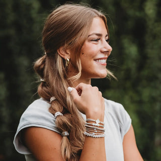 Glimmer Hair Tie Bracelets-Jewelry-k'lani-Stella Violet Boutique in Arvada, Colorado