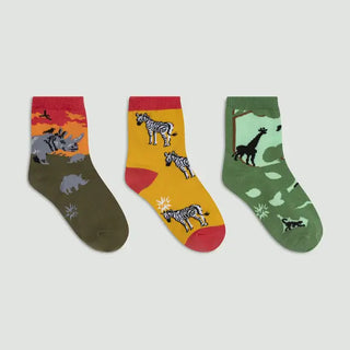 Crew Sock Pack: Rhino-Corn-Socks-Sock it to Me-Stella Violet Boutique in Arvada, Colorado