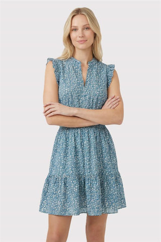 Ditsy Bloom Smocked Waist Dress-Top-Staccato-Stella Violet Boutique in Arvada, Colorado