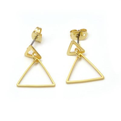 Geometric Triangle Drop Earrings-Earrings-Lauren-Spencer-Stella Violet Boutique in Arvada, Colorado