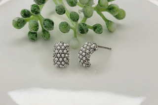 Half Huggie Studded Earrings-Earrings-Betty Oh-Stella Violet Boutique in Arvada, Colorado