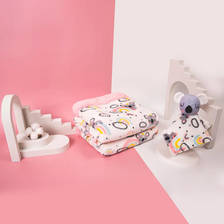 Baby Blanket & Lovey Gift Set - Koala Rainbow-Baby Gift Sets-Gaz Concepts-Stella Violet Boutique in Arvada, Colorado