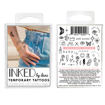 Bad Babe Temporary Tattoo Pack-INKED by Dani-Stella Violet Boutique in Arvada, Colorado