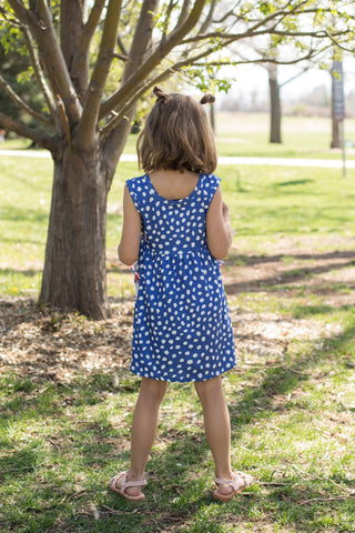 Blue Dot Pocket Dress-Dresses-Wellington Design Co - Wellie Kate-Stella Violet Boutique in Arvada, Colorado