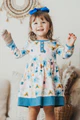 Blue Floral Dress-Baby & Toddler Outfits-Honeydew-Stella Violet Boutique in Arvada, Colorado