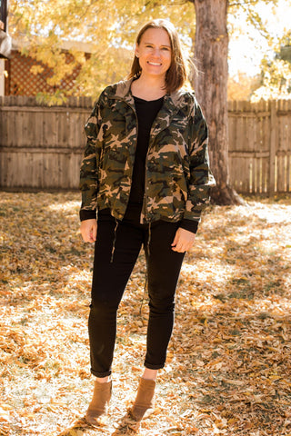 Camo Utility Jacket-Jacket-Andree by Unit-Stella Violet Boutique in Arvada, Colorado