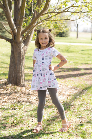 Catsplosion Tunic-Dresses-Sparkledots - Little Jo Lemon-Stella Violet Boutique in Arvada, Colorado