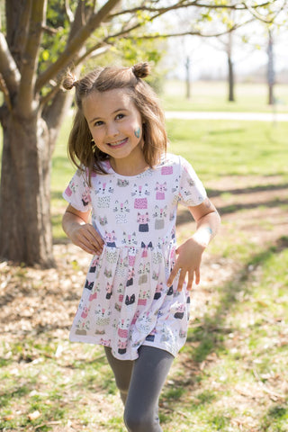 Catsplosion Tunic-Dresses-Sparkledots - Little Jo Lemon-Stella Violet Boutique in Arvada, Colorado